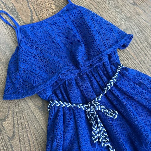 Girls Royal Blue Dress - Picture 3 of 5